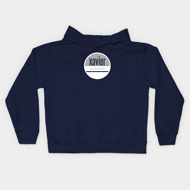 xavier basketball Kids Hoodie by BVHstudio